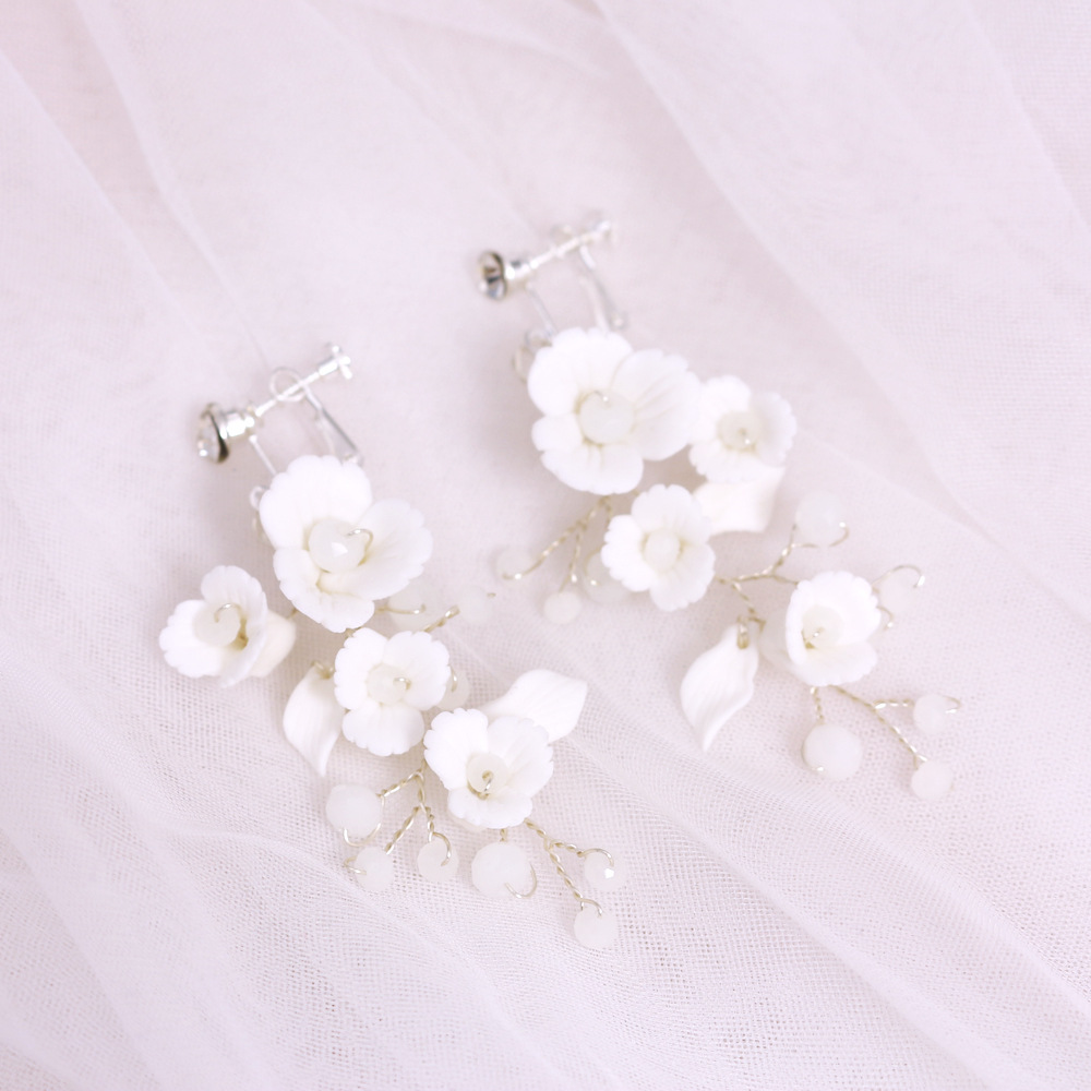 Title 8, Orecchini da sposa fatti a mano in ceramica con...