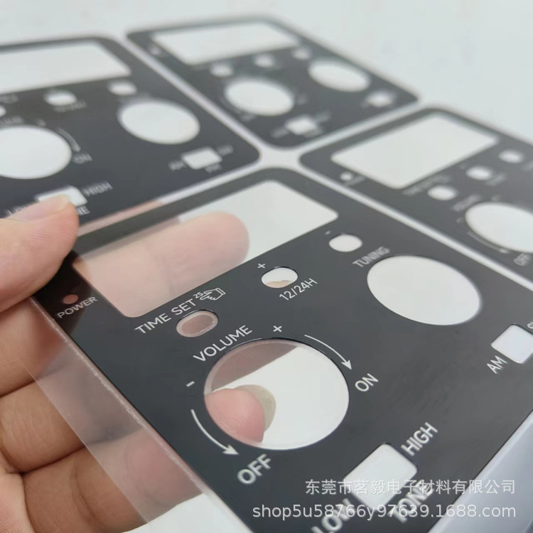 加工直销PVC触控按键装饰面板PC亚克力显示屏面板  CNC切割外形