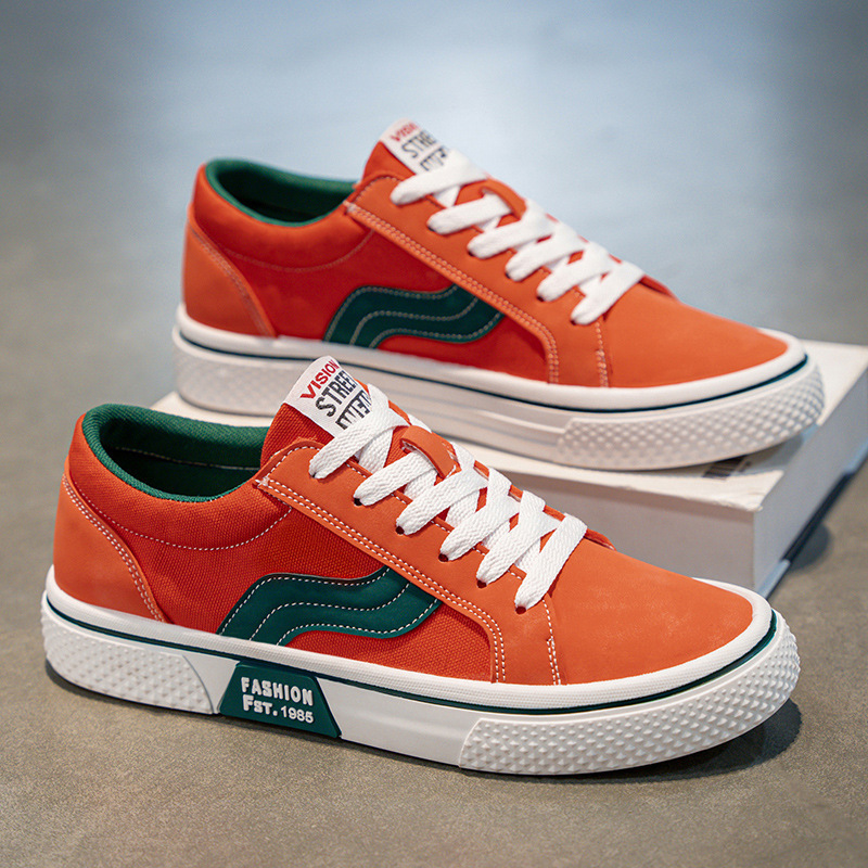 2025 Frühjahr Neue Atmungsaktive Vielseitige Skate Herren Weiche Sohle Casual Sport Trendy Fashion Canvas Schuhe_voghion.com