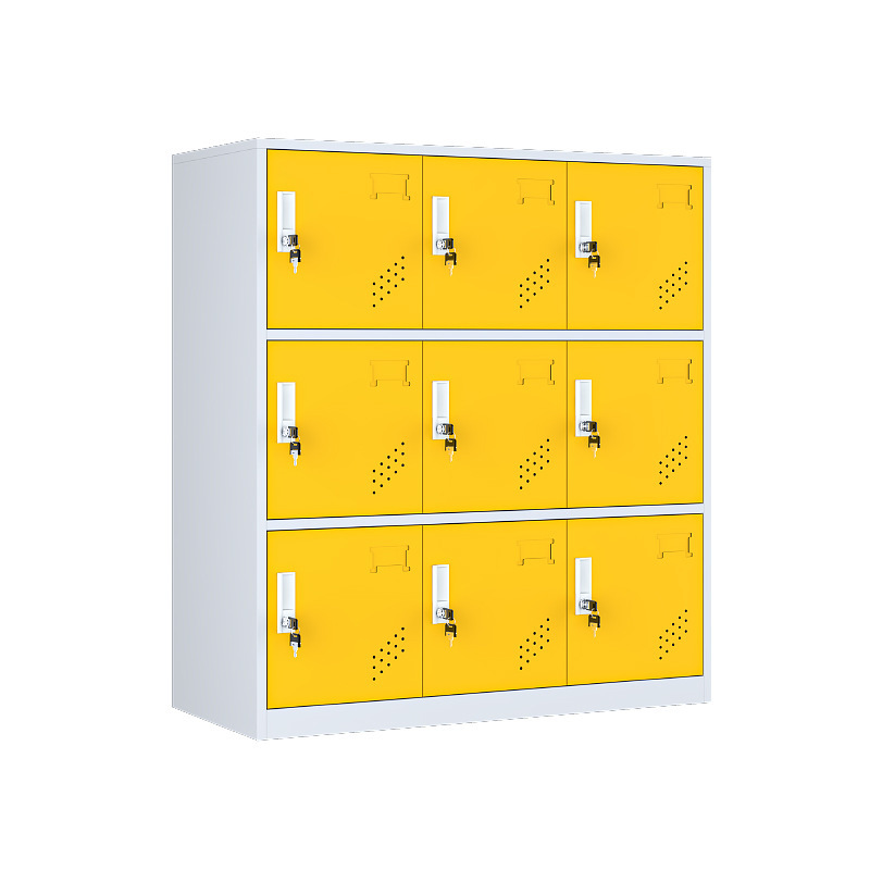 Apoyar la personalización del gabinete de mochila de color especial para la escuela, la institución de capacitación de la escuela primaria y secundaria con bloqueo de almacenamiento de varios compartimentos gabinete bajo