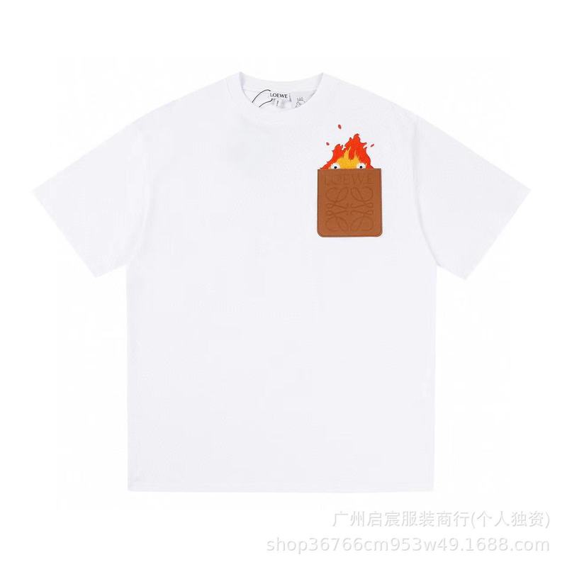 クロスボーダー 25ss Luojia 高品質刺繍ロゴルーズコットン半袖メンズとレディースカジュアルファッション多用途 T シャツ|undefined