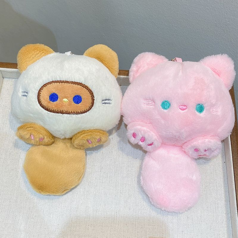 Las celebridades de Internet chillan BIBI gato muñeco de peluche colgante lindo bip gato llavero bolso de gato colgante