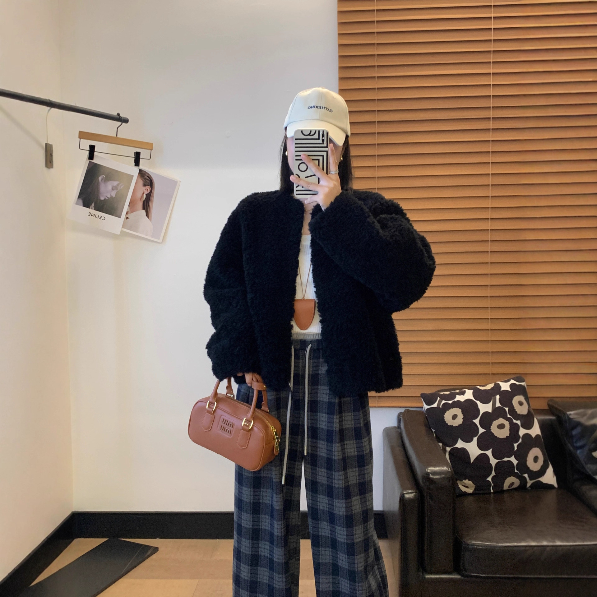 羊毛羊剪绒颗粒皮毛一体皮草女25秋冬羊羔毛毛绒短外套