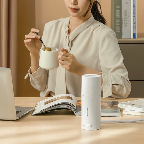 LOCK&LOCK electric hot water cup, small portable kettle, mini travel cup, automatic electric heating and heat preservation