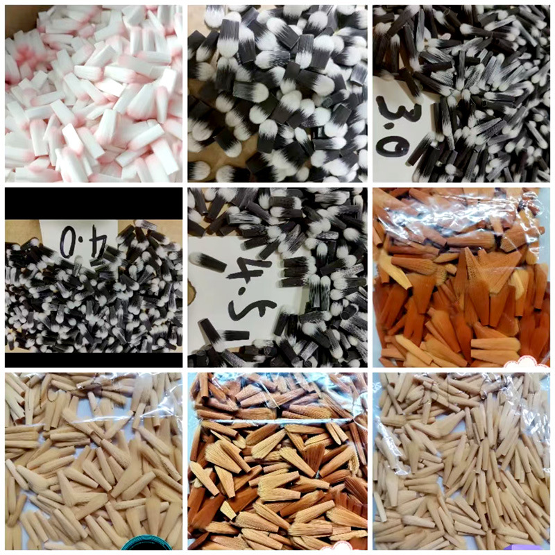 烫毛工艺毛头订制牙刷头粉底刷洗脸刷清理刷毛头烫毛加工来样订制