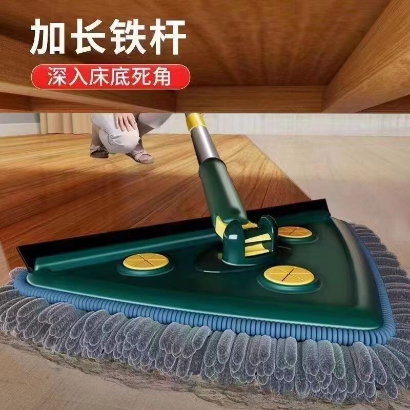 三角拖把轻便神器家用扫擦厨房大号多功能天花板瓷砖地拖地一拖净|undefined