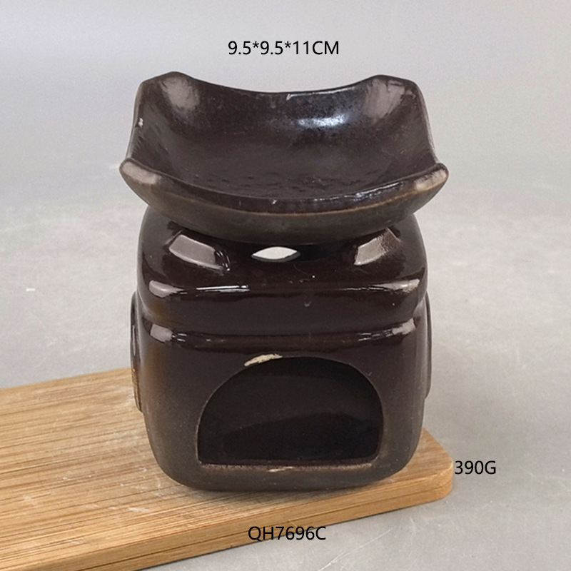 Porcelana blanca transfronteriza horno de incienso de aceite esencial oficina doméstica gran capacidad horno de incienso calentamiento de vela calentador de té horno de aceite esencial