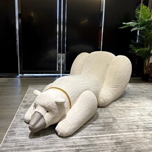 意大利设计师意式懒人网红北极大白熊翘臀沙发别墅异形创意单人椅