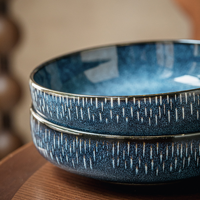 Con su propio valor estrellas de alta calidad 7 pulgadas exportación de platos de ensalada nórdicos platos de cerámica pequeños platos de platos fritos