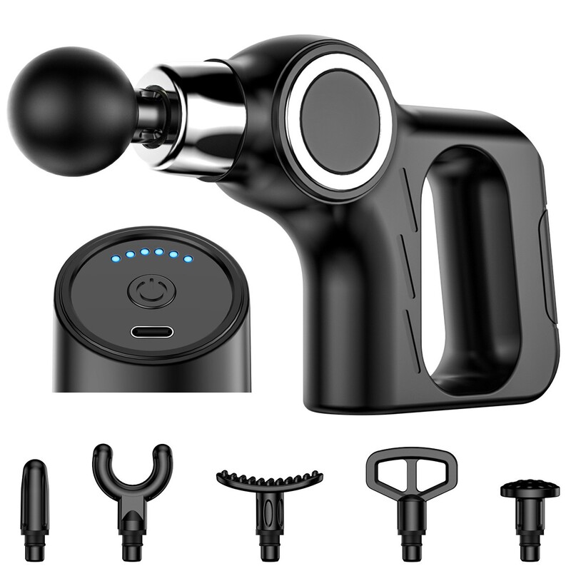 メーカー三角筋膜ガン MINI ミニポータブル筋弛緩装置電気フィットネス筋膜筋膜ガン|undefined