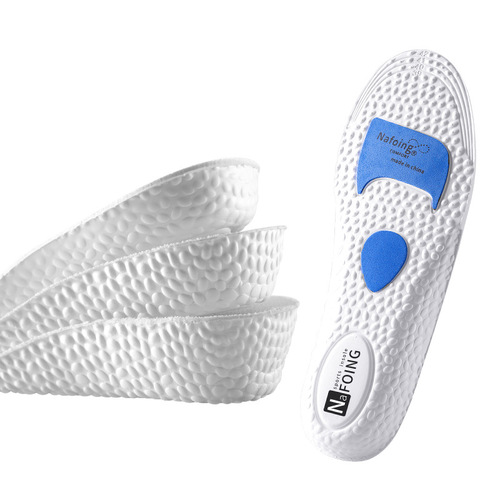 Air Cushion Elevation Insoles, Sport Shock Absorbing, Men's Breathable and Sweat-absorbent, Summer Military Training, Long Standing, Soft Sole, Squishy Feeling