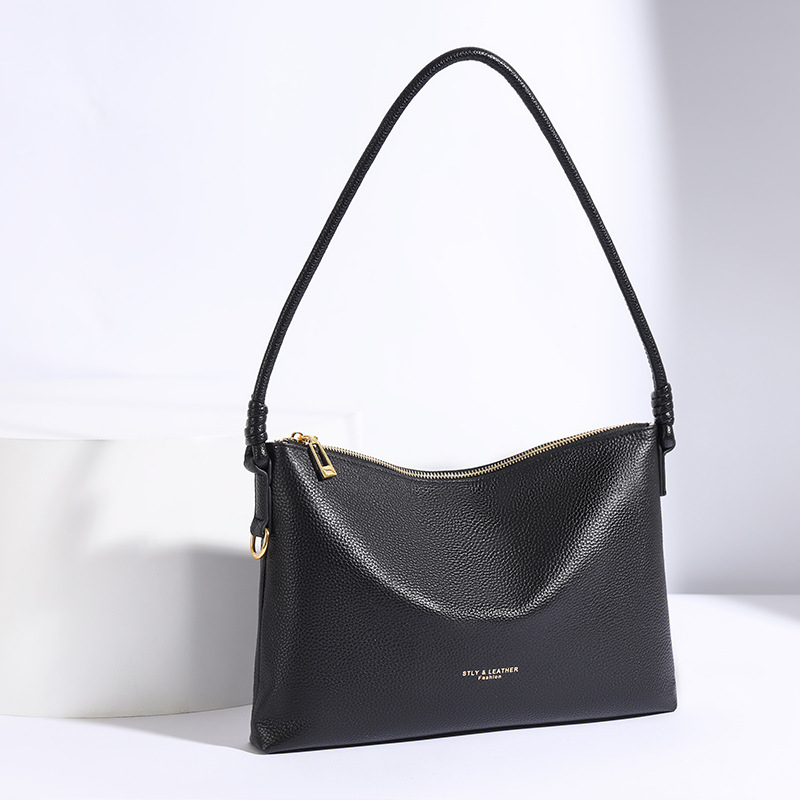 Qadın dəri çanta - vintage bucket, çiyin və crossbody modeli