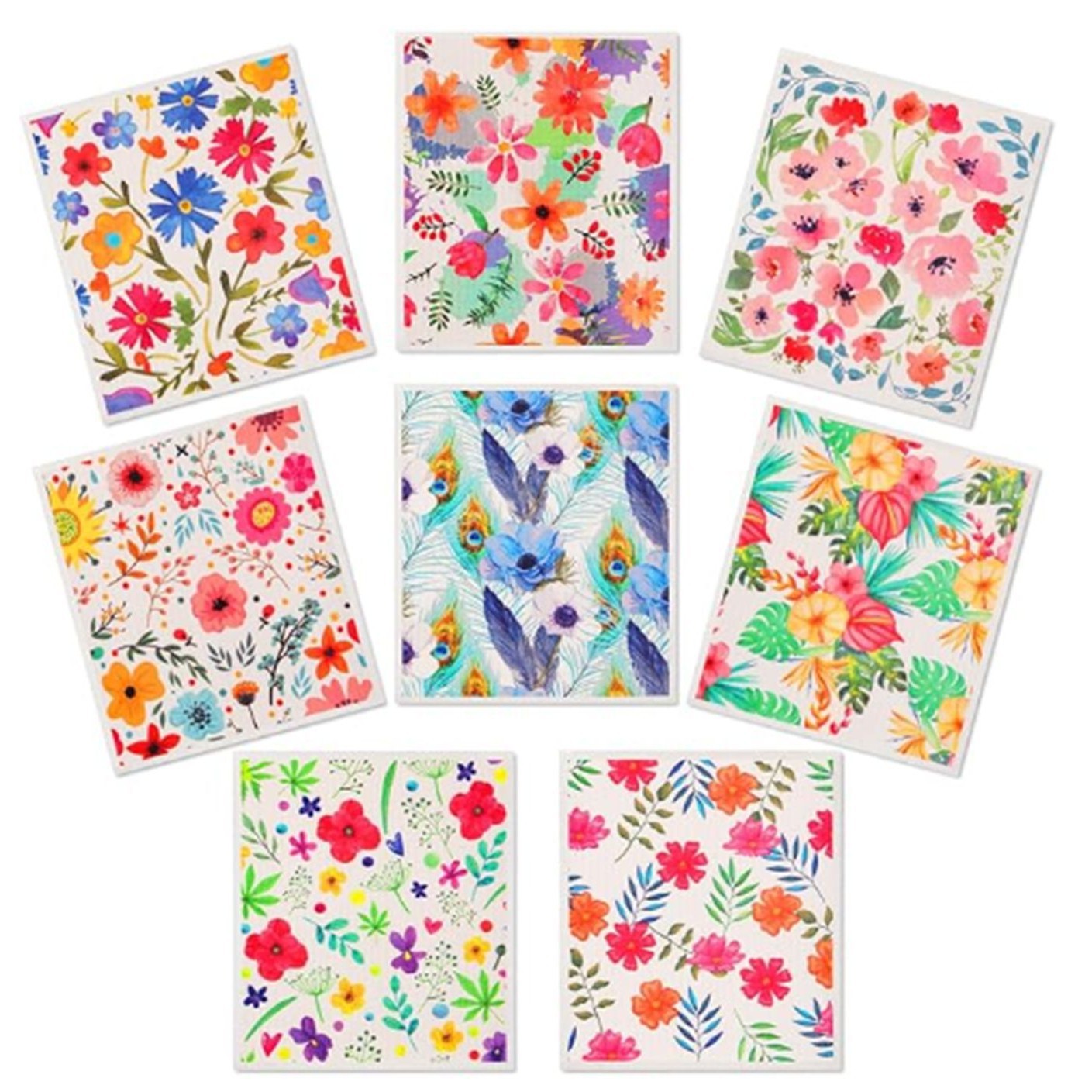 Toallas suecas alemanas dm toallas absorbentes de agua sin aceite eco pulpa de algodón impresa toallas de cocina