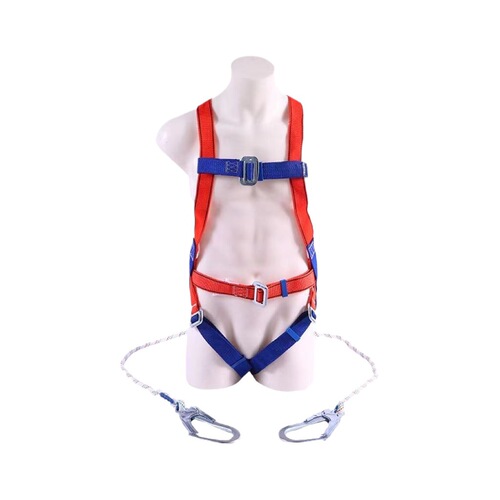 Factory direct sales five-point safety belt fire-fighting electric anti-fall rope safety belt European-style one-piece safety belt for construction sites