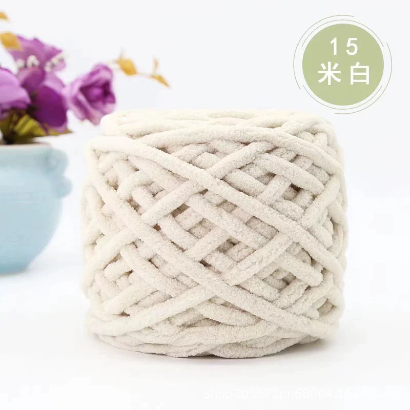 Шар пряжи шерстяной (ice yarn) — 15 м, толстая нитка, множество цветов для шарфов шапок тапочек