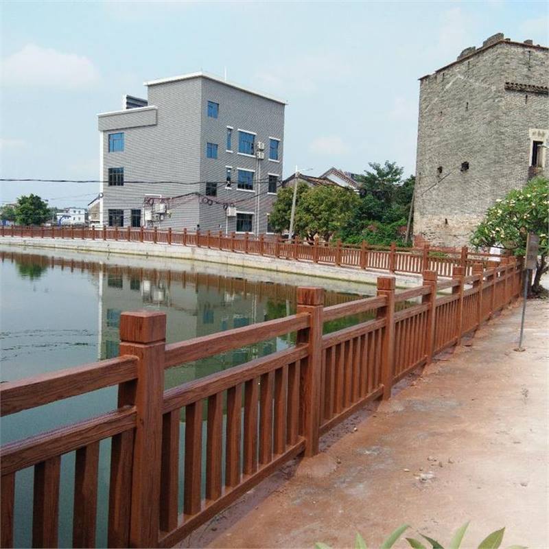 安徽合肥水泥护栏水泥栏杆河道水泥护栏公园水泥木护栏景区水泥藤