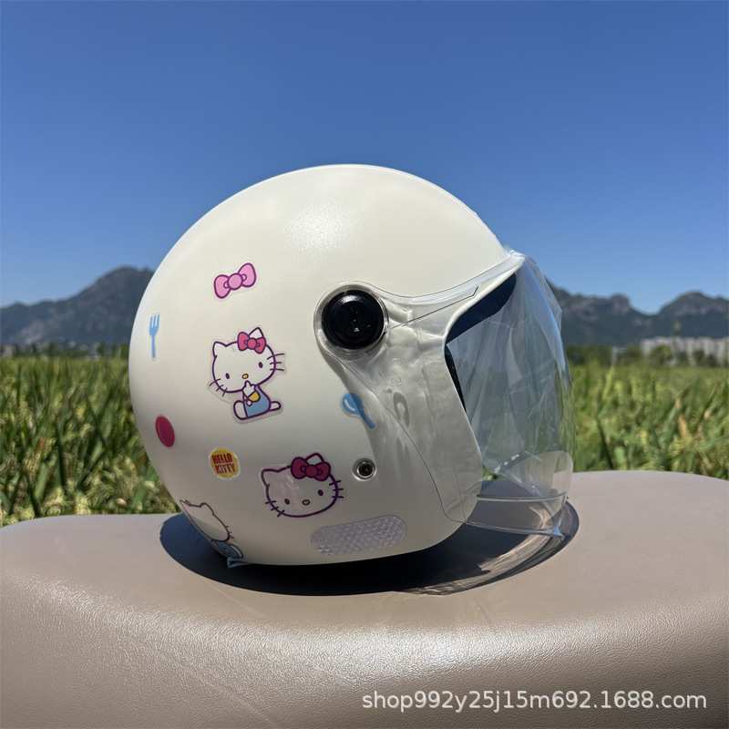 3C Certified Adult Helmet Women's Helmet Autumn and Winter Warm Windproof Thickeneded Lining Ear Protection Motorcycle Electric Vehicle Safety Helmet