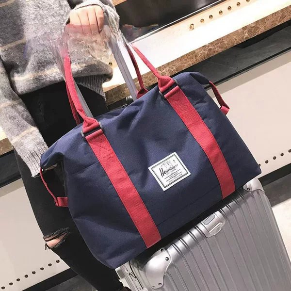 New Short-Distance Canvas Yoga Bag, Fashionable Fitness Bag, Hand Luggage Bag, Large-Capacity Travel Bag for Women with Logo Printing