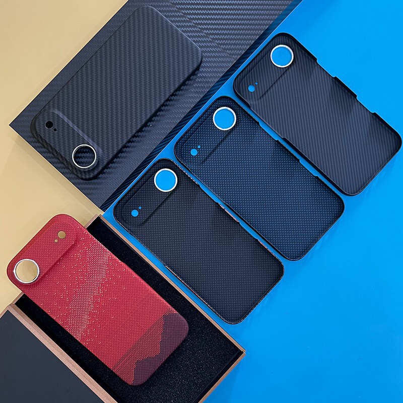 Suitable for Kevlar Apple 17Pro/Promax Aramid Fiber Material Iphone17 Thin and Light Mobile Phone Protective Case Suitable for Kevlar Apple 17Pro/Promax Aramid Fiber Material Iphone17 Thin and Light Mobile Phone Protective Case