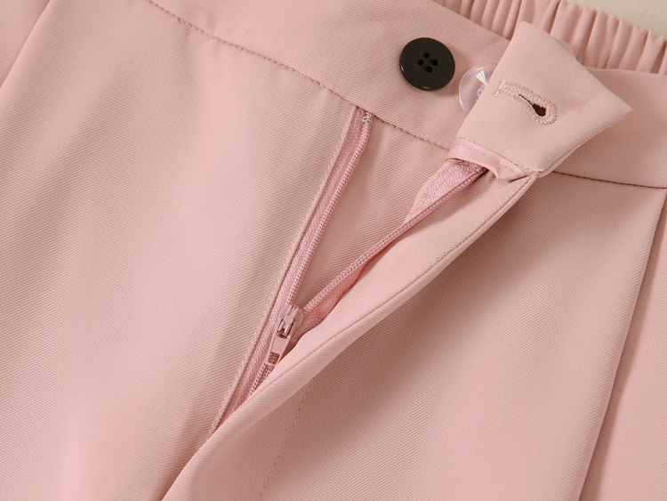 Women's Clothing Summer thin suit wide leg pants suit women's large size women's clothing fat MM 200 pounds loose short sleeved suit jacket_voghion.com