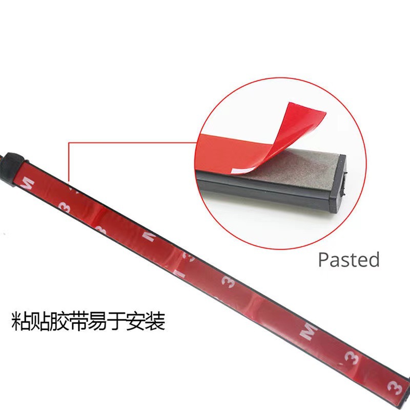 12v motorcycle warning light bar tail light led decoration integrated light with two-color running water light turn brake light
