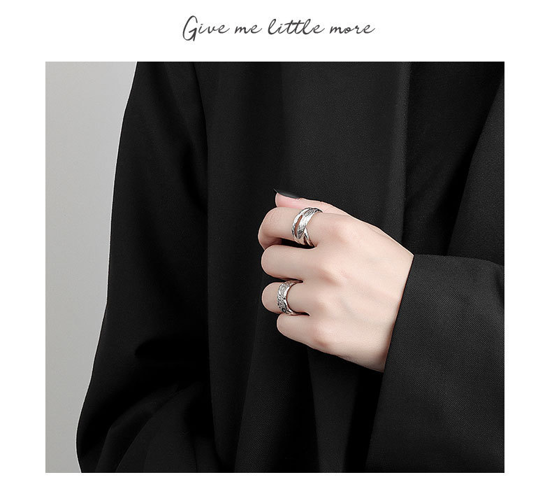 Fashion Hollow Multi-layer Korean New Simple Branches Winding Golden Open Ring display picture 4