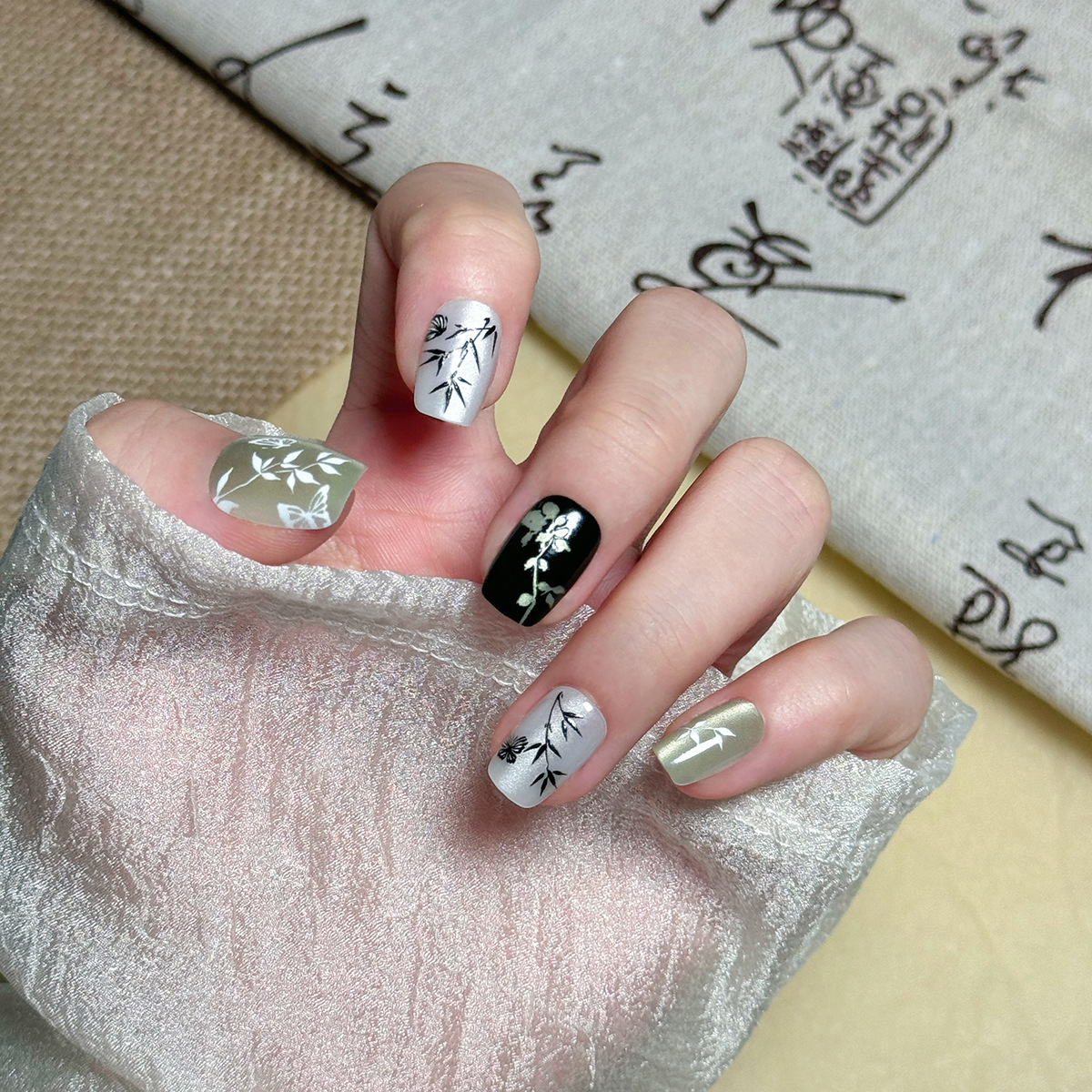 Manicure nuevo cristal ojo de gato usar uñas de alta calidad manuales manicure piezas de 10 piezas empaquetadas decodificación usar uñas al por mayor