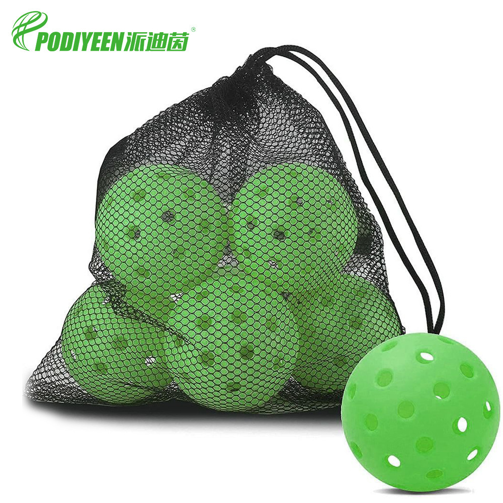 Pickleball Frosted Rotational Molding Pe Material 26g Official Standard Competition Ball Durable Anti-Crack Balanced Precision Flight
