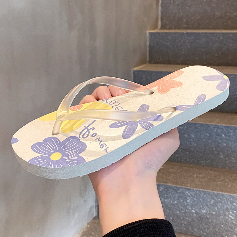 Zapatillas de flip flop para mujeres de moda brillante y fresca nueva moda para viajar en verano a la playa para usar zapatillas