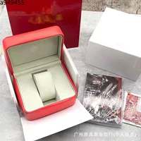 Универсальная коробка для часов Omega красного цвета, коробка для хранения часов, полный комплект, упаковочная коробка AliExpress