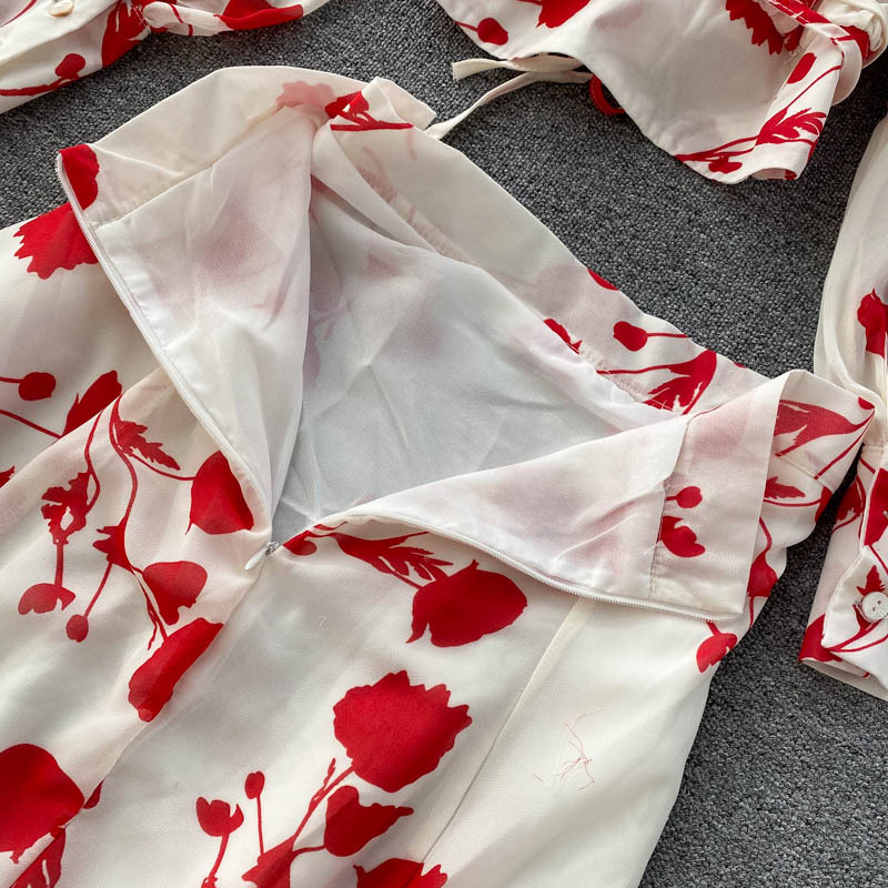 Title 32, Bedrucktes Chiffon-Kurzhemd im Split-Rock-Desig...