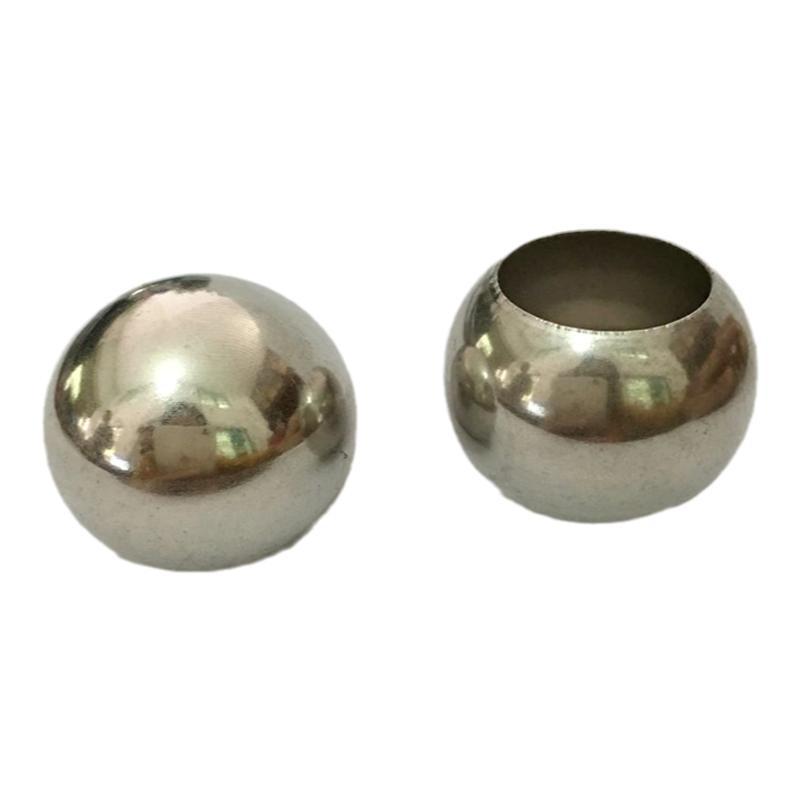 W1YP304 ball stainless steel single hole ball single side punching bead door flower accessories decorative ball 201 hollow ball punching single