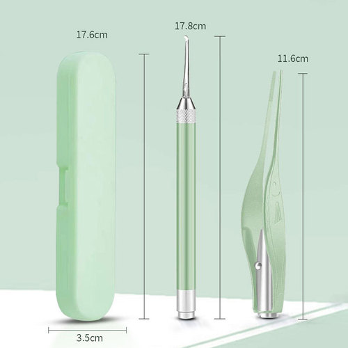 Luminous ear scoop for children, tweezers with light, ear wax digger, ear cleaner, ear picking tool