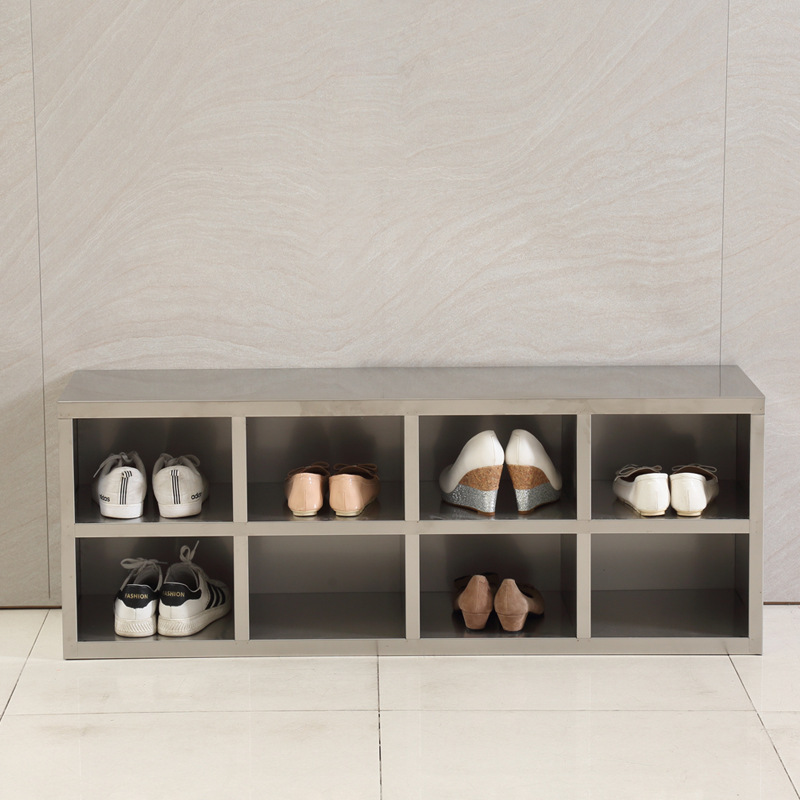 Stainless steel shoe cabinet dust-free purification workshop factory laboratory employee shoe changing stool locker room multi-layer shoe changing cabinet