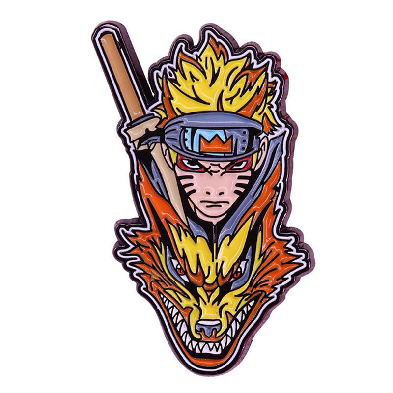 Japanese Anime Naruto Naruto Cartoon Brooch School Bag Decoration Enamel Pin Lovers Badge Gifts