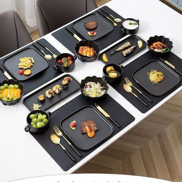 Western-Style Dinner Plate Set for Home Use, Steak Knife and Fork Plate Set, Creative Trendy High-End Presentation Tableware