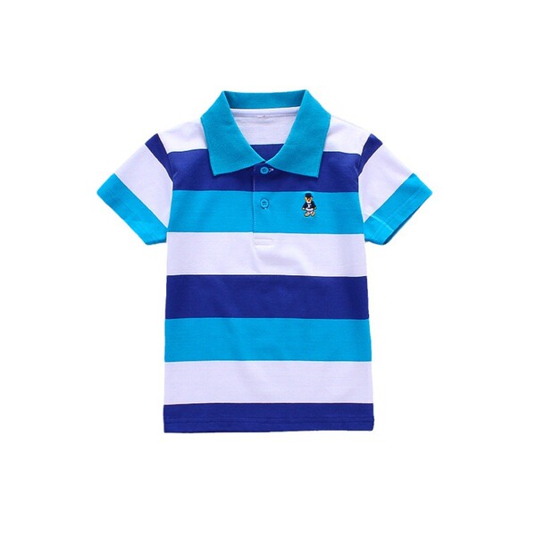 cotton elastic breathable summer children's short sleeve T-shirt for…