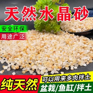 Natural crystal sand coarse river sand succulent paving stone soil mixing particles fish tank bottom sand turtle pot landscape Gold Sand