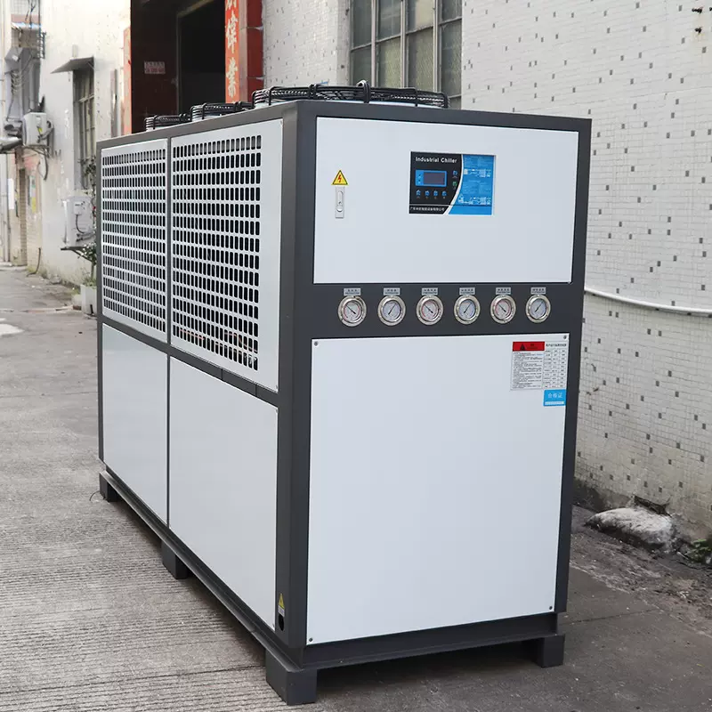 新款30HP冷水机风冷式大型冷水机反应釜冷却机食品模具激光冰水机
