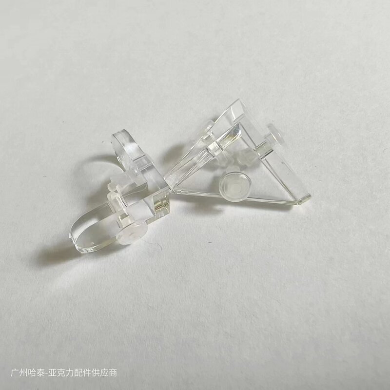 Haitai Specializes in Harry Products Acrylic Transparent Triangle Corner Code L Corner Code Suitable for 3-4mm Board Assembly and Fixed Accessories Haitai Specializes in Harry Products Acrylic Transparent Triangle Corner Code L Corner Code Suitable for 3-4mm Board Assembly and Fixed Accessories