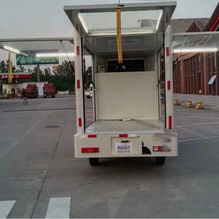 小型户外流动LED播放车福田祥菱V1 门窗展示车流动舞台车