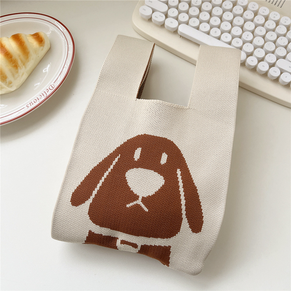 Femmes Petit Tricoter Animal Dessin Animé Mignon Ouvert Sac À Main display picture 10