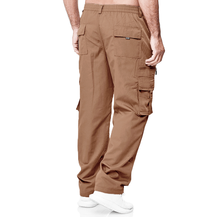 nieuwe heren casual met meerdere zakken, losse rechte pijpen werkkleding broek, outdoor sport en fitness broek_voghion.com