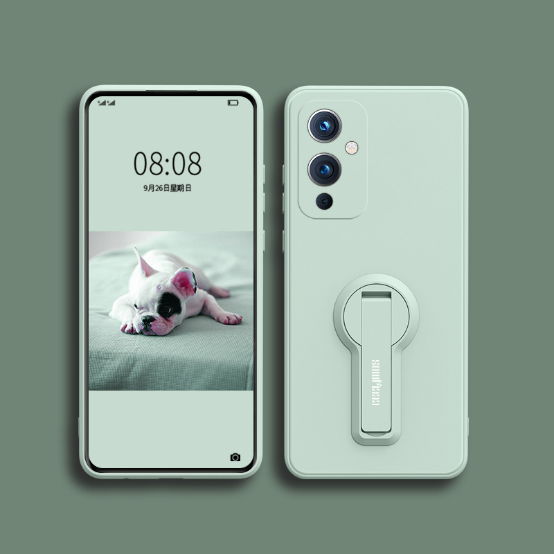 Applicable to 1 + 9RT mobile phone shell one plus eight liquid soft silicone 1+9 Pro/1+7 bracket all-inclusive drop-resistant protective cover