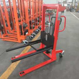 普尔夫2吨手动液压堆高车叉车加宽升高车装卸车图盘搬运车非标