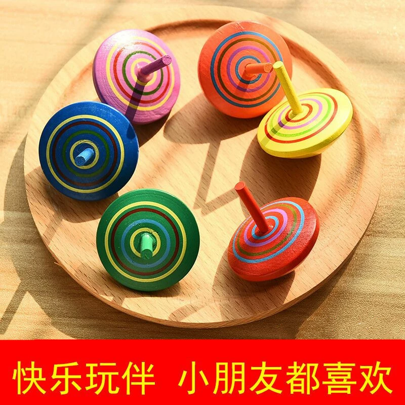 Wooden table spinning top, toy for kindergarten, award for elementary school students, anti-stress, Birthday gift