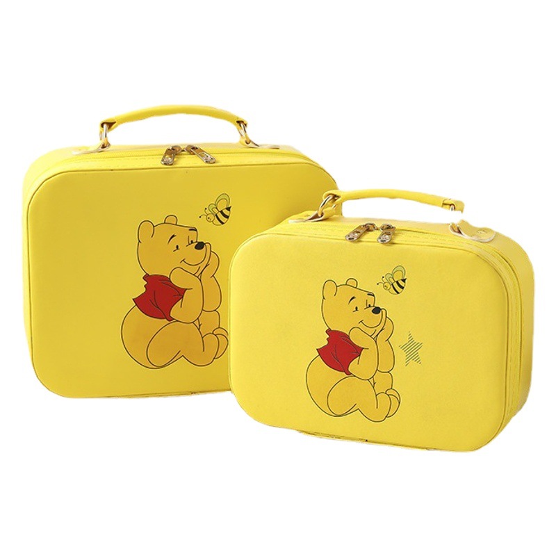 Nuevo estilo coreano de dibujos animados bolsa de cosméticos portátil impermeable portátil caja de almacenamiento de las mujeres caja de almacenamiento de cosméticos multicolor caja de almacenamiento de cosméticos