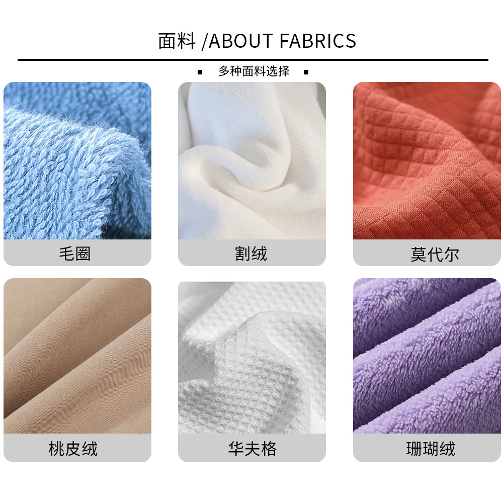 Hotel de salón de belleza doble capa Albornoz de mujer Albornoz de hotel de invierno engrosada para hombres y mujeres ropa de hogar pijamas de longitud media