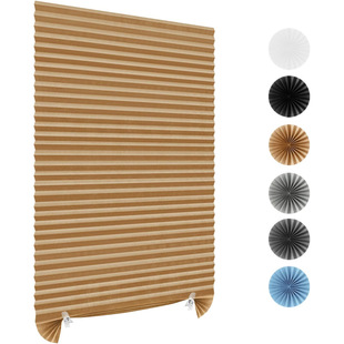 Curtain Cross-Border Blackout Curtain Non-Woven Pleated Curtain 100% off Curtain Punch-Free Folding Semi-Full Blackout Blinds