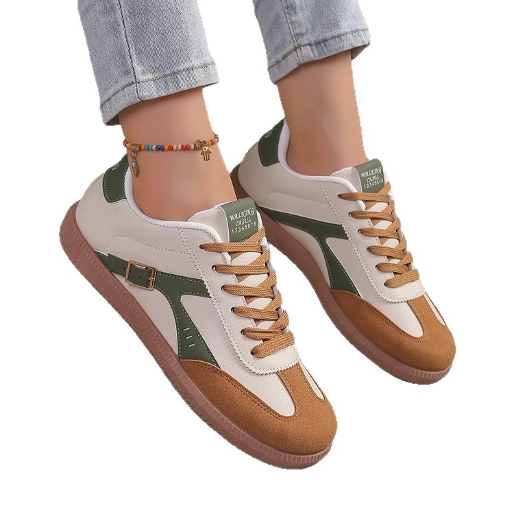 Zapatos deportivos clásicos de otoño 2025 nuevo temperamento de moda casual de alto nivel de alto valor de la cara zapatos deportivos de moda